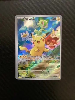Pokemon TCG SV: Scarlet & Violet Promo Cards #027 Pikachu NM - Image 1