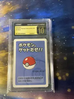 2019 Pokemon Playing Cards Japanese Old Maid Poke Ball CGC 10 PRISTINE - Image 1