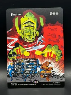 Final Act (Borderless) 66 Marvel Universe Eternal-Legal Magic: The Gathering NM - Image 1