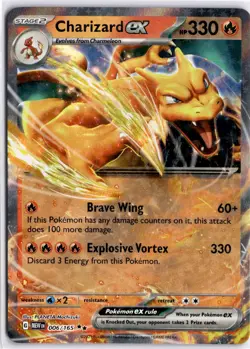 Charizard ex 006/165 Double Rare 151 Pokemon Holo Near Mint - Image 1