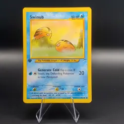 Swinub Pokemon Neo Destiny 1st Edition 84/105 NM - Image 1