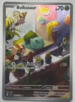 POKEMON TCG - Bulbasaur 143/142 SV07 Stellar Crown - Illustration Rare - Image 1