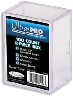 Ultra Pro 100-Count Clear Card Case – Durable Trading Card Storage Solution - Image 2