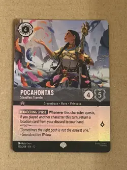 Pocahontas Steadfast Traveler 220/204 Epic Foil Wilds Unknown NM Disney Lorcana - Image 1