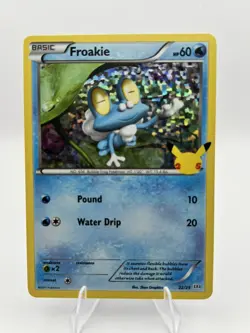 Pokemon Froakie 4/12 McDonald's Holo Promo Basic 60 HP Water Card - Image 1