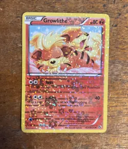 Growlithe RC4/RC25 Legendary Treasures: Radiant Collection Holo Pokemon Card - Image 1