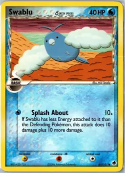 Pokemon Card - Swablu 65/101 Dragon Frontiers Common Lightly Played - Image 1