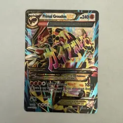Pokemon Primal Groudon EX Primal Clash Full Art NM - Image 1