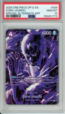 Zoro-Juurou ST18-004 Legacy Of The Master (2025) Special Alt Art PSA 10 - Image 1