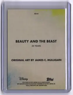 2026 Topps Chrome Disney #AD-6 Beauty and the Beast - 35 Years Art of Disney - Image 2