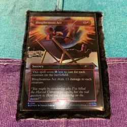 MTG Magic the Gathering Deadpool Secret Lair Drop Blasphemous Act Foil #1756 NM - Image 1