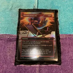 MTG Magic the Gathering Deadpool Secret Lair Drop Blasphemous Act Foil #1756 NM - Image 3