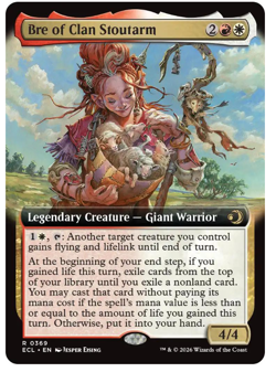 Bre of Clan Stoutarm - Extended Art Lorwyn Eclipsed MTG - Image 1
