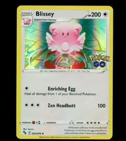 Blissey Pokemon GO Holo Holo Rare 052/078 NM - Image 1