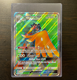 POKEMON PROMO CARD - JUMBO DECIDUEYE GX SM37 20cm X 14cm!!! FULL ART (HOLO) NM - Image 1