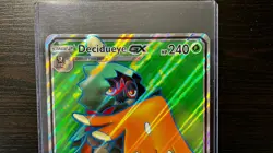 POKEMON PROMO CARD - JUMBO DECIDUEYE GX SM37 20cm X 14cm!!! FULL ART (HOLO) NM - Image 2