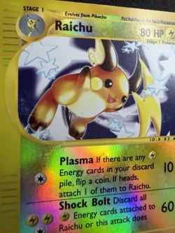 Pokemon Raichu Expedition Base Set Reverse Holo #061 Rare 2002 E-Reader HP - Image 5