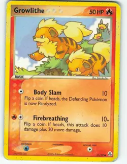 Growlithe - 55/92 Legend Maker - Pokemon TCG - 2006 - Image 1
