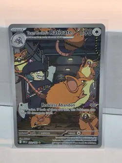 The Pokemon Company Pokemon TCG Team Rocket's Raticate 202/182 Sv10 Holo IR - Image 1