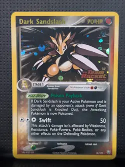 DARK SANDSLASH REVERSE STAMP 18/109 EX TEAM ROCKET RETURNS POKEMON ENGLISH NM - Image 1