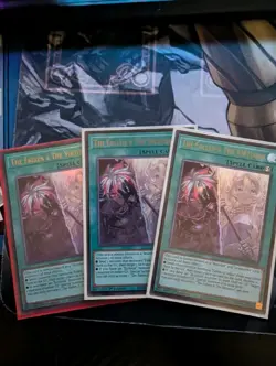 Yugioh The Fallen And The Virtuous x3 Ultra Rare - Image 1