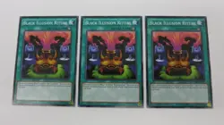 3x BLACK ILLUSION RITUAL 1ST EDITION MIL1-EN020 COMMON YUGIOH NM / UNPLAYED - Image 1