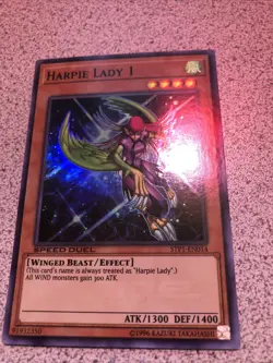 Harpie Lady 1 STP1-EN014 Super Rare Unlimited NM Speed Duel Yugioh - Image 1