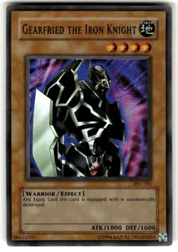 Gearfried the Iron Knight Unlimited Super Rare Pharaoh's Servant PSV-101 LP - Image 1