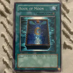 Yugioh 1x Book Of Moon PGD-035 Rare 1st Edition Light Play - Image 1