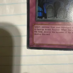 Yugioh Call Of The Haunted DB1-EN076 Super Rare Unlimited Edition Lightly Played - Image 5