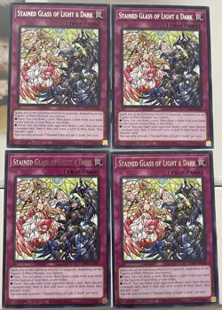 4x Yu-Gi-Oh! - Stained Glass of Light & Dark - VASM-EN045 - Rare - 1st Ed - NM/M - Image 1