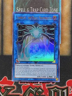 Yugioh Crowley, the First Propheseer DUPO-EN028 Ultra Rare 1st Ed LP - Image 1