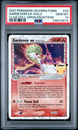 2021 POKEMON CELEBRATIONS CLASSIC COLLECTION #93 GARDEVOIR EX-HOLO PSA 10 - Image 1