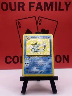Vaporeon 28/64 Jungle Set Regular Rare 1999 WOTC Pokemon TCG HP - Image 1