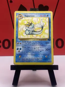 Vaporeon 28/64 Jungle Set Regular Rare 1999 WOTC Pokemon TCG HP - Image 2