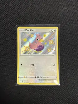 Pokemon TCG Ducklett Shining Fates Holo Card SV095/SV122 - Image 1