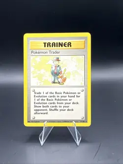 Pokemon Trader Trainer Card 77/102 Base Set 1999 Unlimited WOTC Vintage NM - Image 1