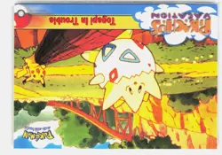 Togepi In Trouble #45 Topps The First Movie Trading Cards Pokemon Lightly Played - Image 1