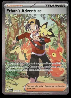 Pokemon Cards Ethan's Adventure 236/182 Destined Rivals NM *1 - Image 1