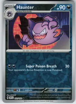 Pokemon Haunter 103/162 SV05: Temporal Forces NM Reverse Holo card - Image 1