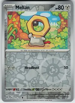 Pokemon Meltan 116/162 SV05: Temporal Forces NM Reverse Holo card - Image 1