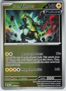 Pokemon Iron Thorns 062/162 SV05: Temporal Forces NM Reverse Holo card - Image 1