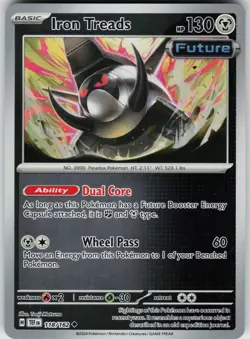 Pokemon Iron Treads 118/162 SV05: Temporal Forces NM Reverse Holo card - Image 1