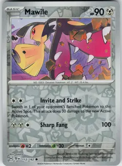 Pokemon Mawile 112/162 SV05: Temporal Forces NM Reverse Holo card - Image 1