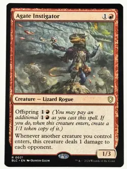 Agate Instigator Commander: Bloomburrow 21 NM Magic MTG - Image 1