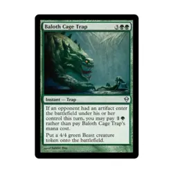 WOTC MtG Zendikar Baloth Cage Trap (U) (x4) NM - Image 1