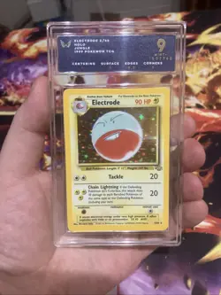 Pokemon TCG Electrode Jungle 2/64 Holo Unlimited Holo Rare Ark 9 Mint - Image 1