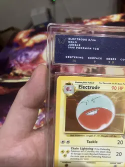 Pokemon TCG Electrode Jungle 2/64 Holo Unlimited Holo Rare Ark 9 Mint - Image 5