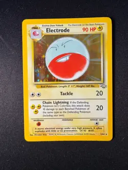 Pokemon TCG Electrode Jungle 2/64 Unlimited Holo Rare - Image 1