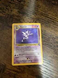 Haunter 6/62 Fossil Holo Rare 1999 English 50 HP Unlimited Edition - Image 1